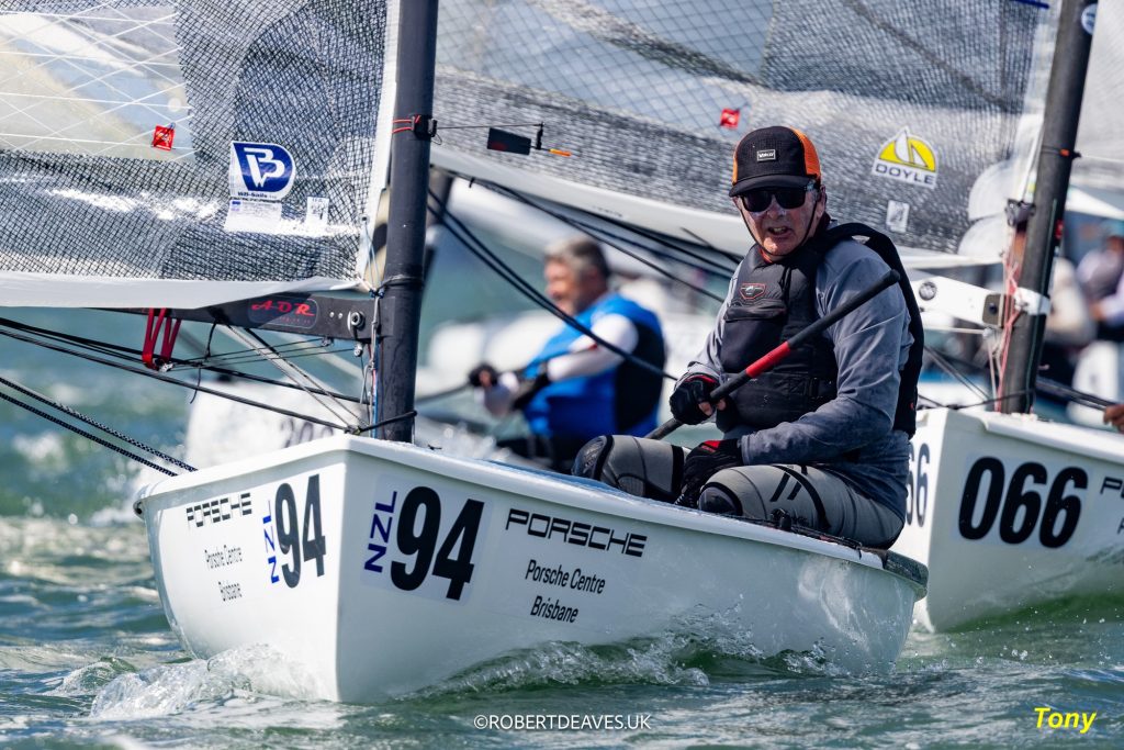 Tony Bierre at the helm of NZL94, NZ Finn Team // Photo credit: Robert Deaves.jpg