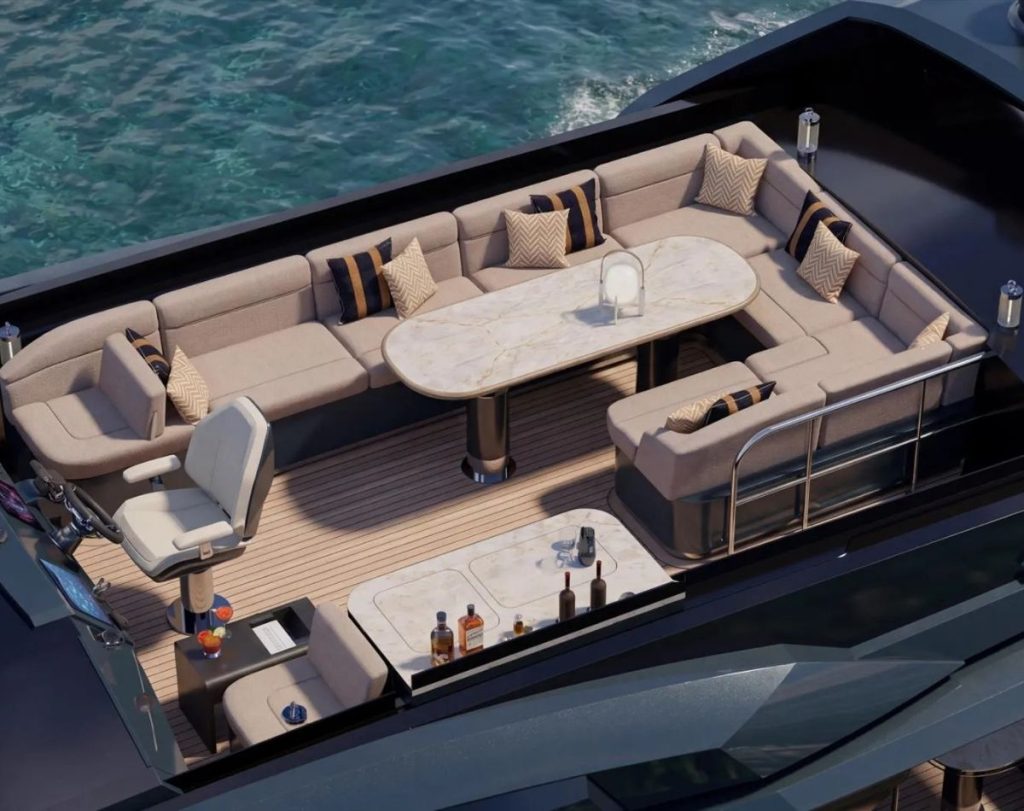 New interior concept unveiled for flagship Galeon 700 // Photo credit: Gideon Yachts