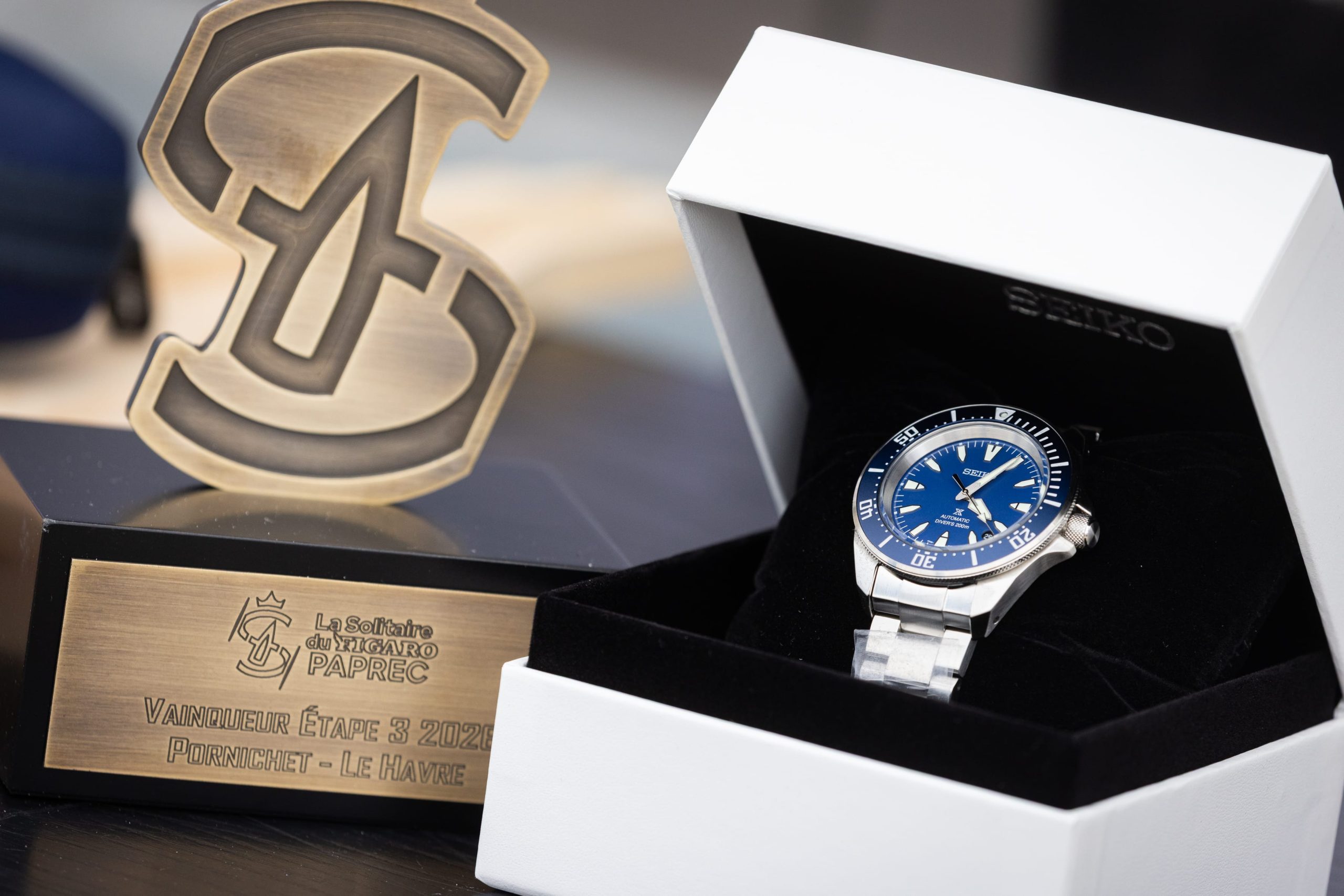Stage 3 prize-giving in Le Havre
