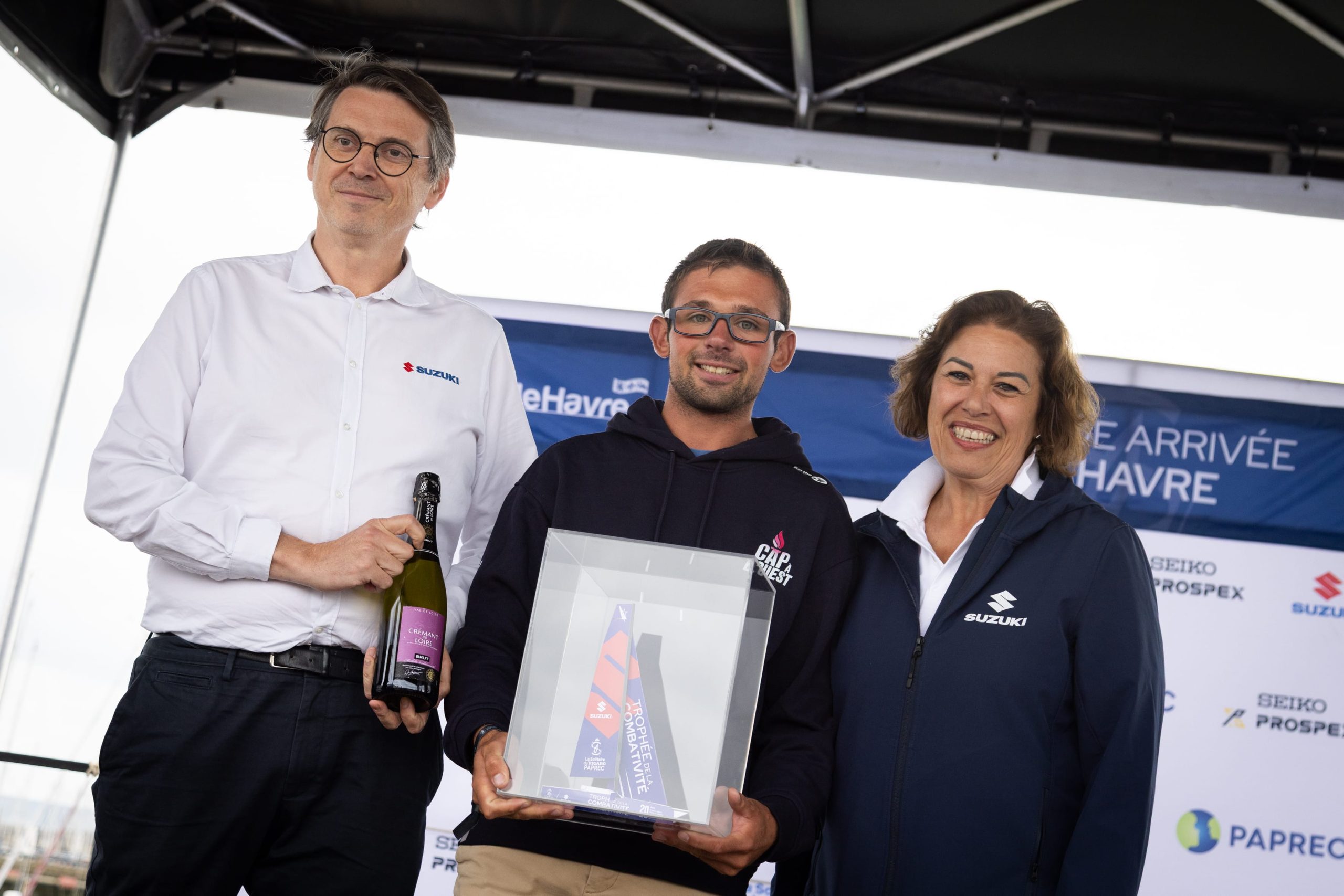 Stage 3 prize-giving in Le Havre