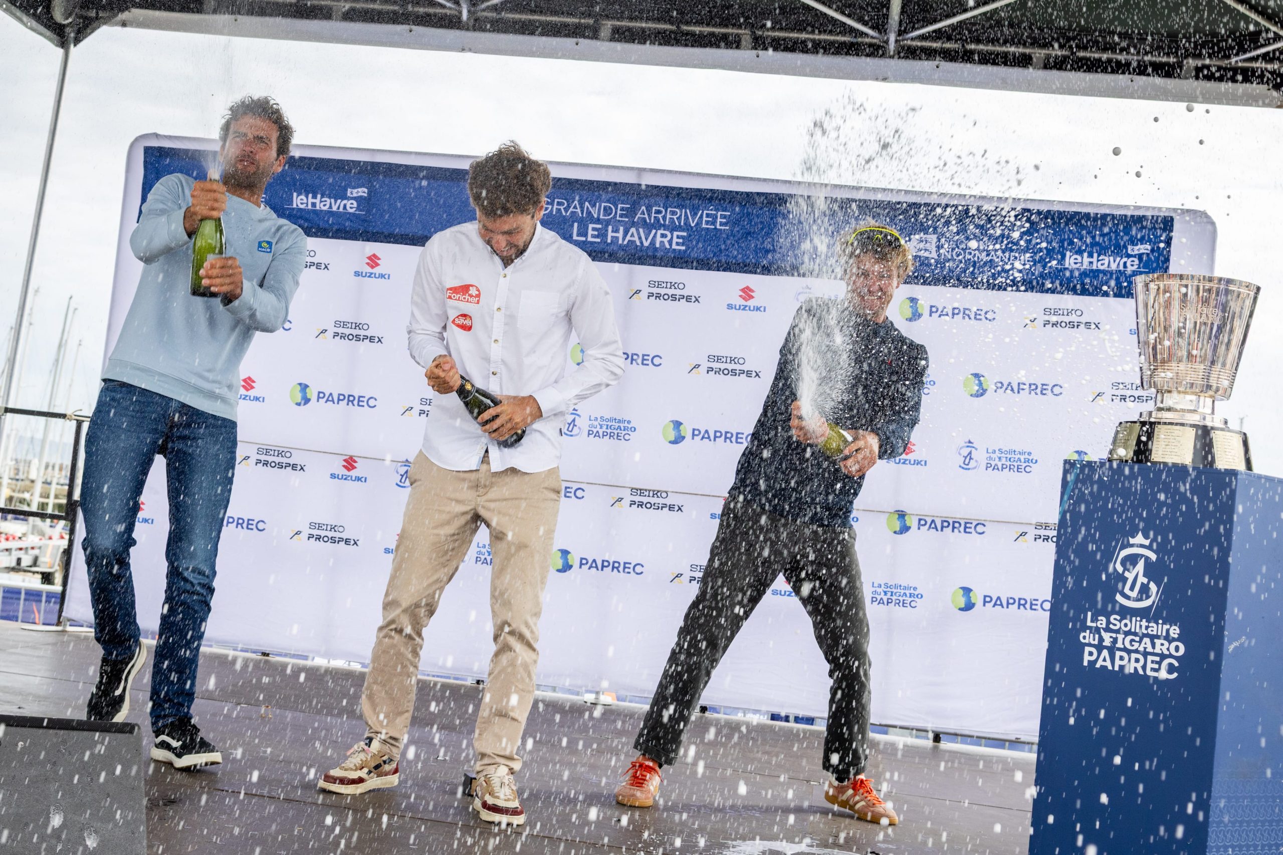 Stage 3 prize-giving in Le Havre