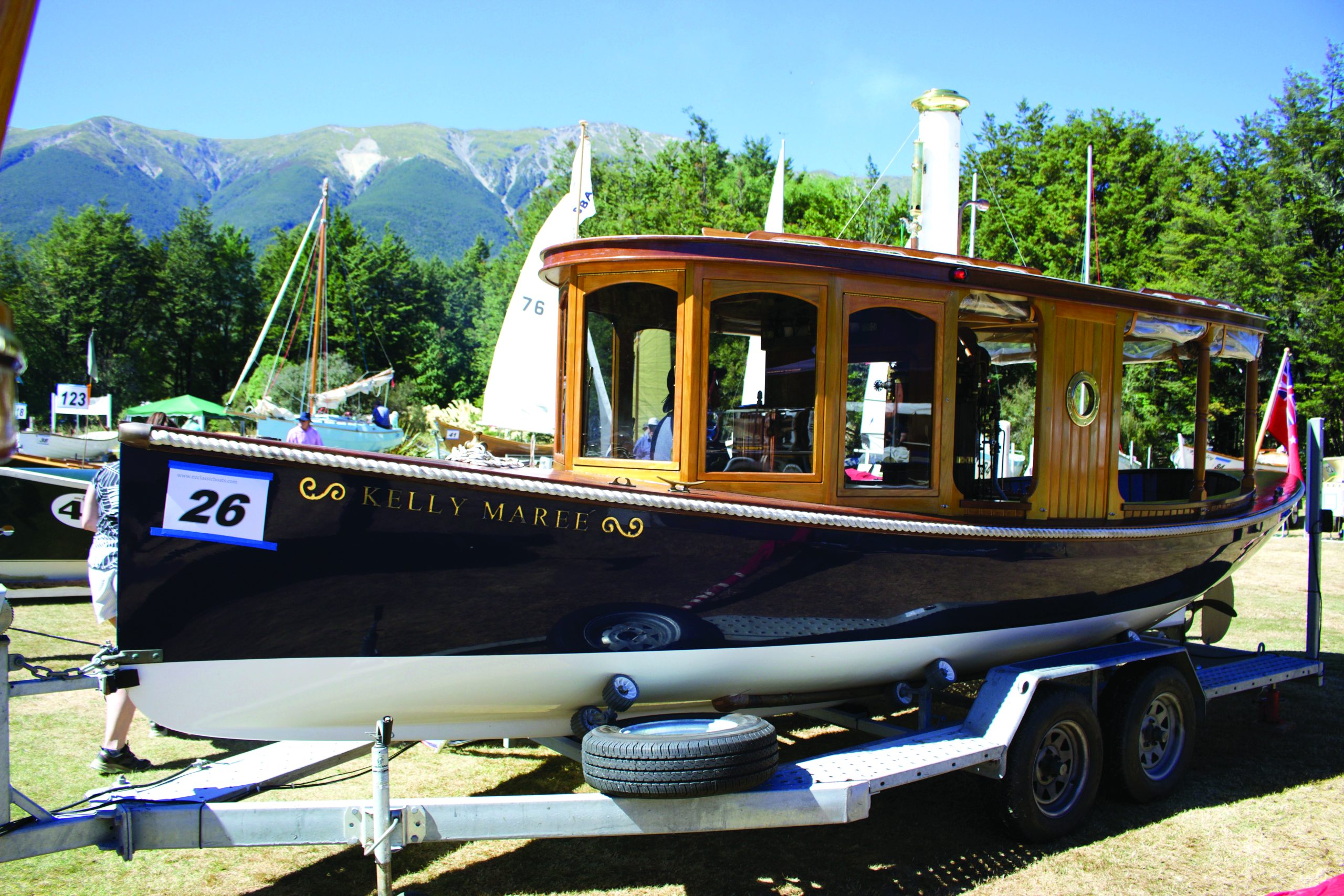 The classic wooden boat 