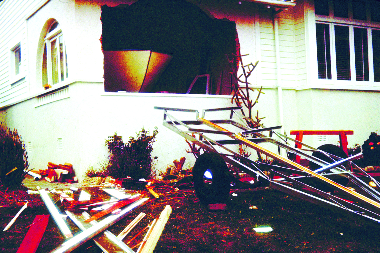 building and removing a 22ft Carl Augustin runabout in, and from, the Fenwick family home // Photo credit: supplied.