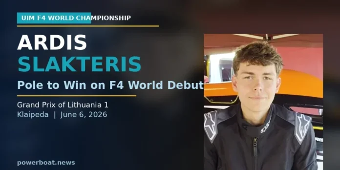 Ardis Slakteris: Pole to Win on F4 World Debut