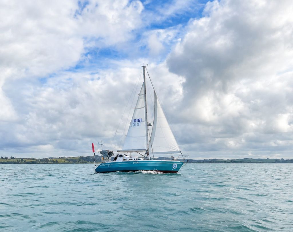 Smoko just after the start in Opua. // Photo credit: Kirsten Thomas