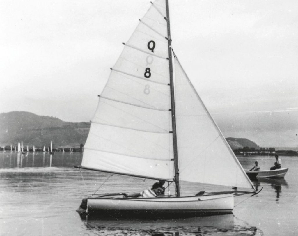 The Des Townson-designed Nimble, sailed in the 1957 inaugural Interdominion at Sydney by Don Brooke. // Photo: supplied