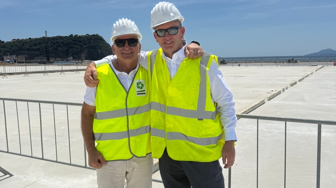 Base Construction Begins In Bagnoli For The Challenger Of Record, Gb1