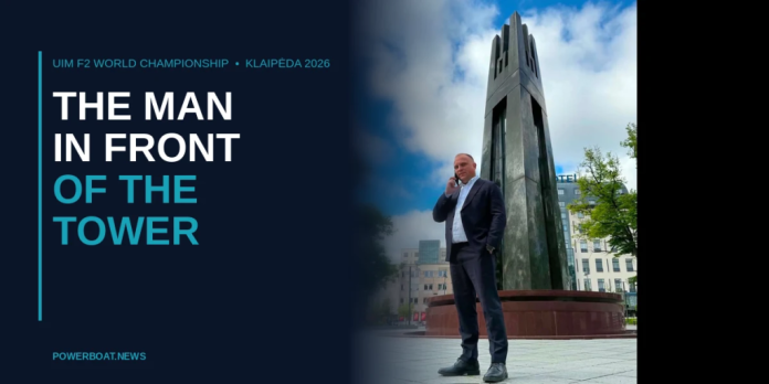 The Man in Front of the Tower — Karolis Ramoška