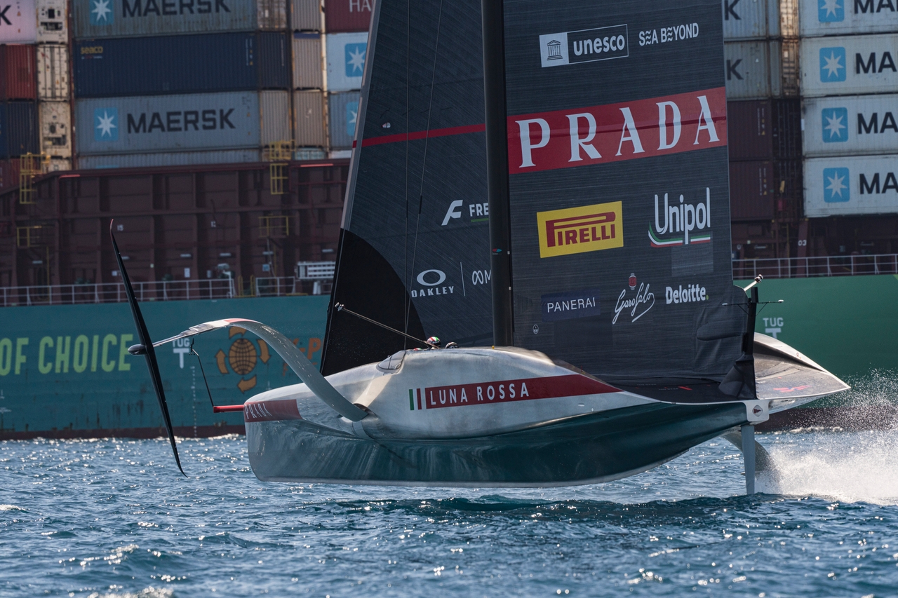 Impressive First Real Day For Luna Rossa In Cagliari