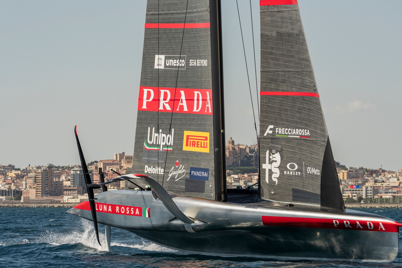 Impressive First Real Day For Luna Rossa In Cagliari