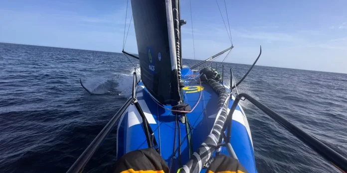 // Photo credit: Ambiance à bord de l'Imoca Macif Santé Prévoyance, skippé par Sam Goodchild lors de la Vendée Arctique 2026 – en mer le 08/06/2026 | Vendée Arctique 2026