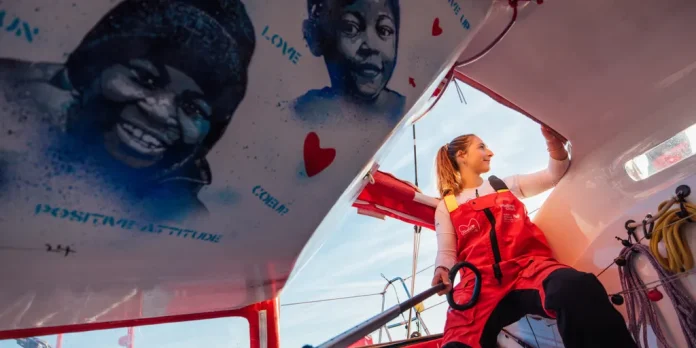 // Photo credit: Ambiance à bord de l'Imoca April Marine - Recherche Co-Partenaire, skippé par Arnaud Boissières lors de la Vendée Arctique 2026 - en mer le 08/06/2026 | Vendée Arctique 2026
