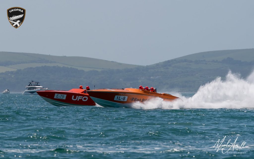 UFO and Black Ball Racing 2026 UKOPRA Poole Bay 100. // Photo credit: Malc Attrill
