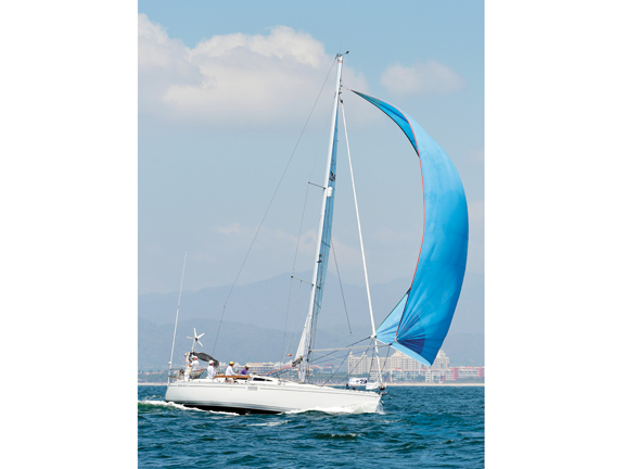 Running for home under spinnaker in race 3. Banderas Bay Regatta – flying the Kiwi flag in Mexico's biggest Race Week. // Photo credit: Steve Raea