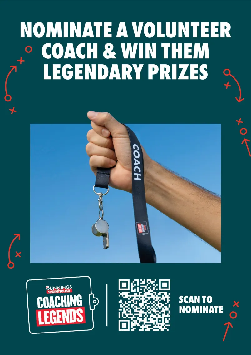 Nominate a sailing coach and be in to win $25,000 for your club as part of Bunnings Warehouse Coaching Legends competition