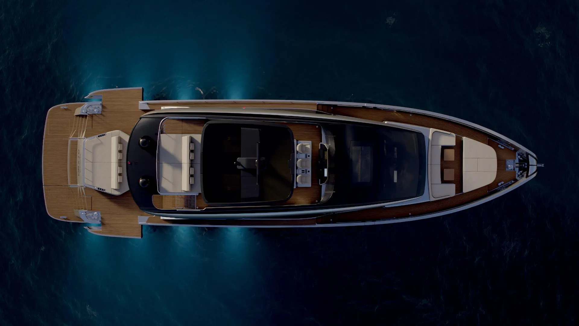 From above, the Pershing GTX90. // Photo credit: Pershing