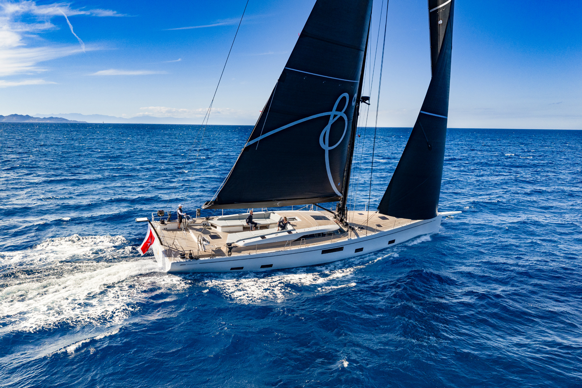 Grand Soleil's biggest blue-water weapon yet pushes 26 metres. // Photo credit: Gianluca Napthalina Camporesi