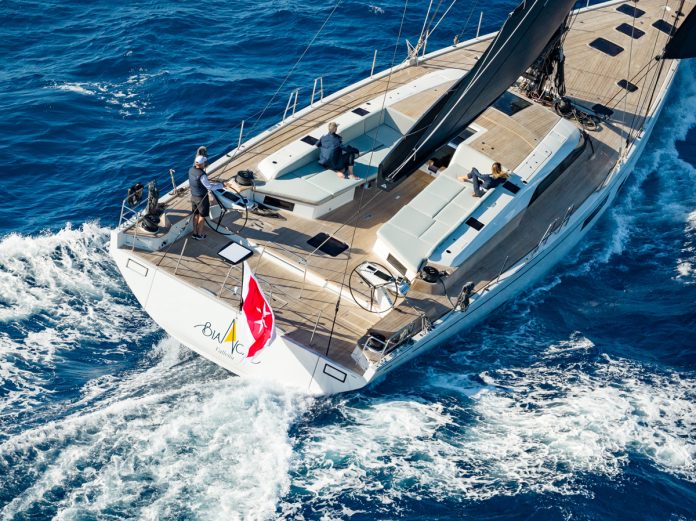 Grand Soleil's biggest blue-water weapon yet pushes 26 metres. // Photo credit: Gianluca Napthalina Camporesi