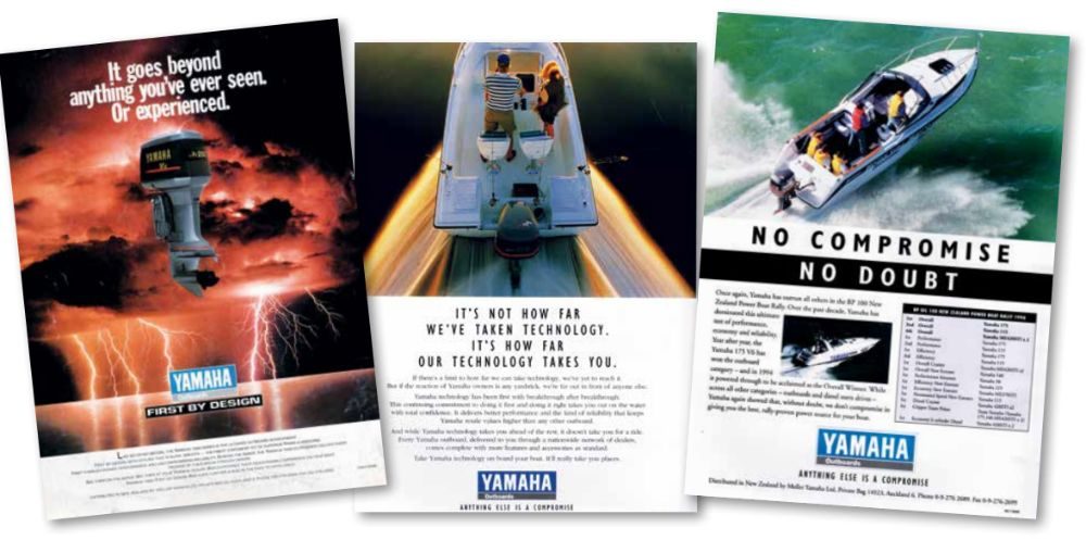 Examples of Yamaha’s advertising from the mid- 1990s.