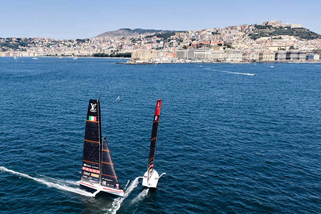 Luna Rossa’s First Sail In Naples