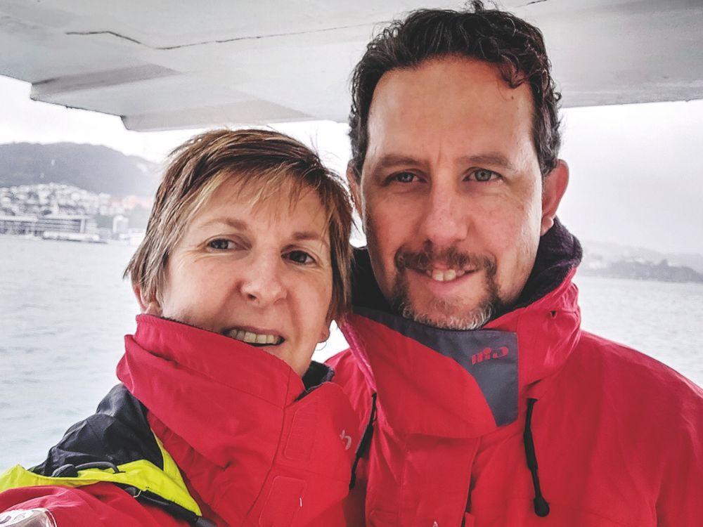 Brett and Sheena Parkin, proud houseboat owners. // Photo: supplied.