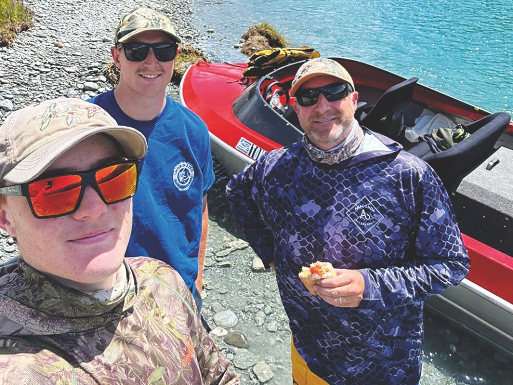 Lunch on the Matukituki. // Supplied