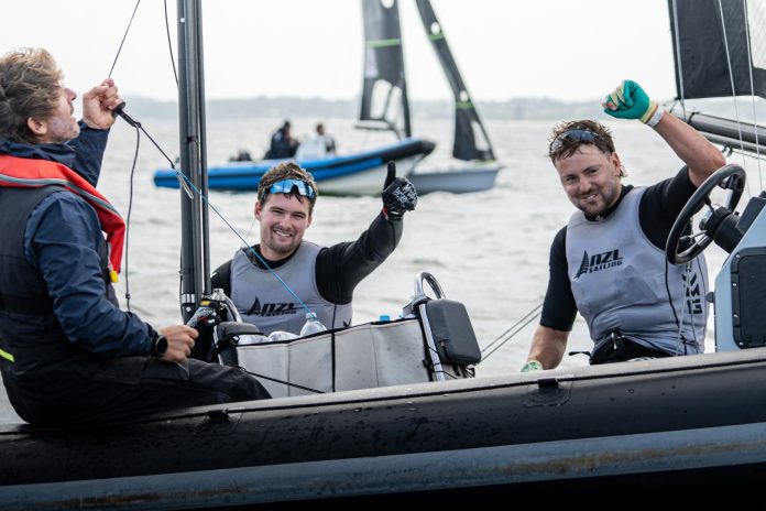 2026 49er, 49erFX and Nacra 17 European Championships, Day 2: Mattias Coutts and Oscar Gunn climb to second as New Zealand teams fire in Germany