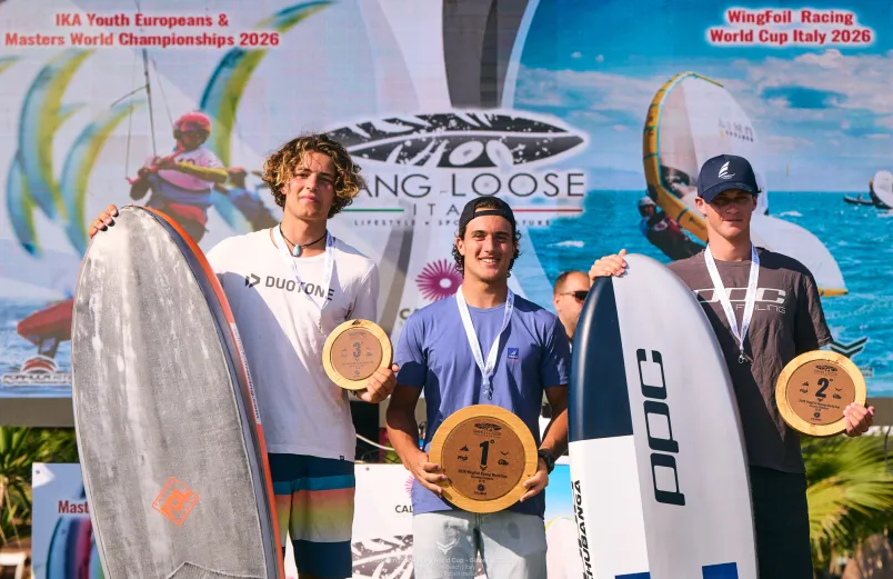 2026 WingFoil Racing World Cup, Gizzeria: Sean Herbert claims career-best result as Kosta Gladiadis reaches under-19 podium