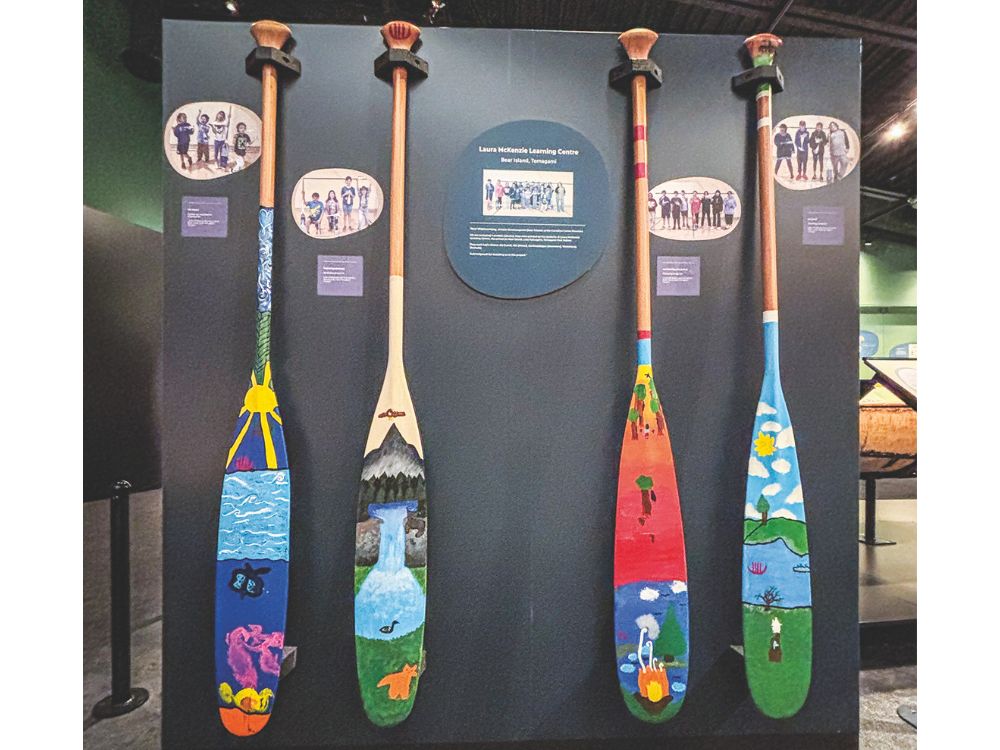 The Museum holds over 800 paddles. // Photo credit: Bruno Cianci