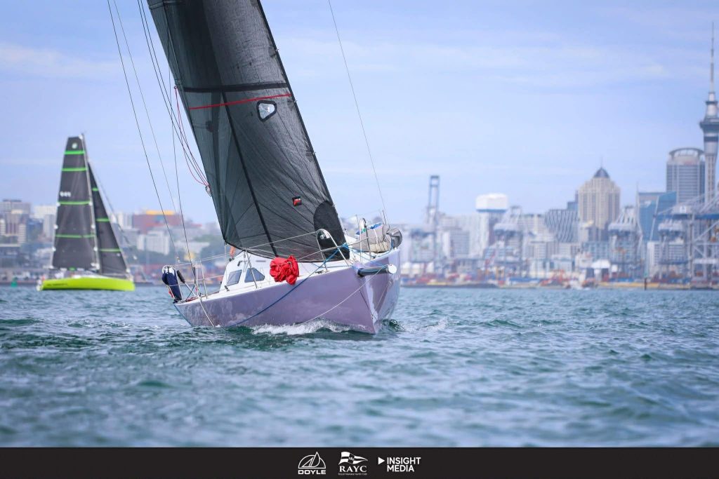 Physical Favours qualifying for the 2026 Doyle Sails Round North Island Two Handed Yacht Race during the 2025 Doyle Sails Cavalli Islands Yacht Race. // Photo credit: Insight Media