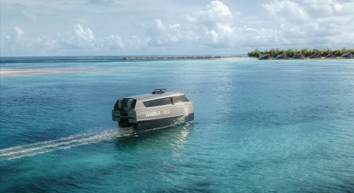 Candela’s modelling suggests a pair of its electric ferries could lower a resort route’s annual running costs by up to 42 percent // Courtesy: Candela Candela’s modelling suggests a pair of its electric ferries could lower a resort route’s annual running costs by up to 42 percent // Courtesy: Candela