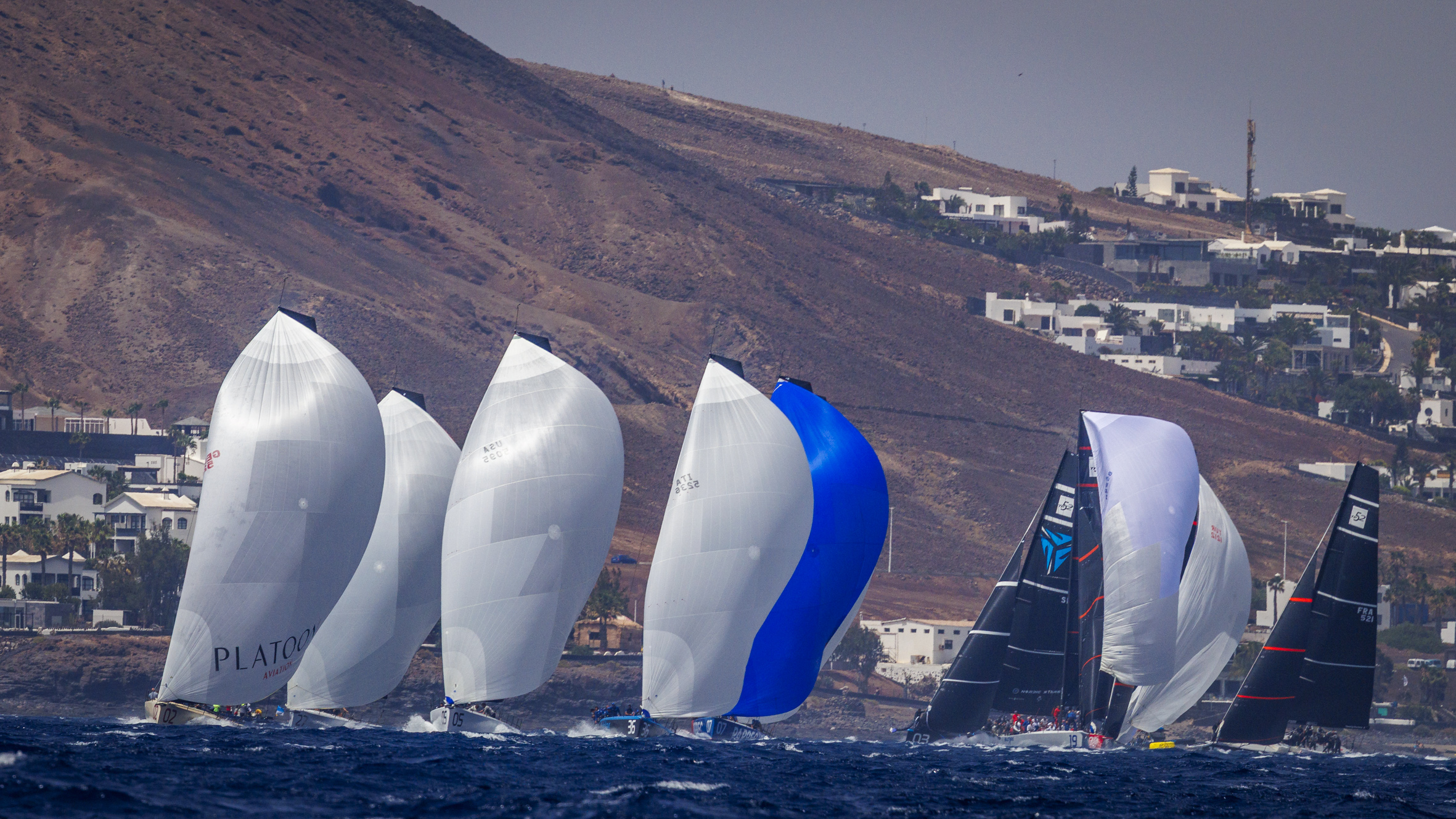 Pacy Paprec lead in Lanzarote after two breezy opening races. Pacy Paprec lead in Lanzarote after two breezy opening races.