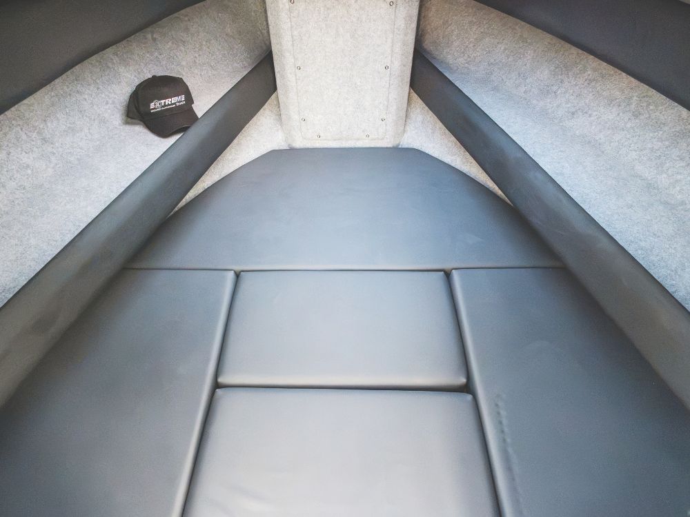 V-berth with infill and provision for a toilet. // Photo credit: Lissa Reyden 