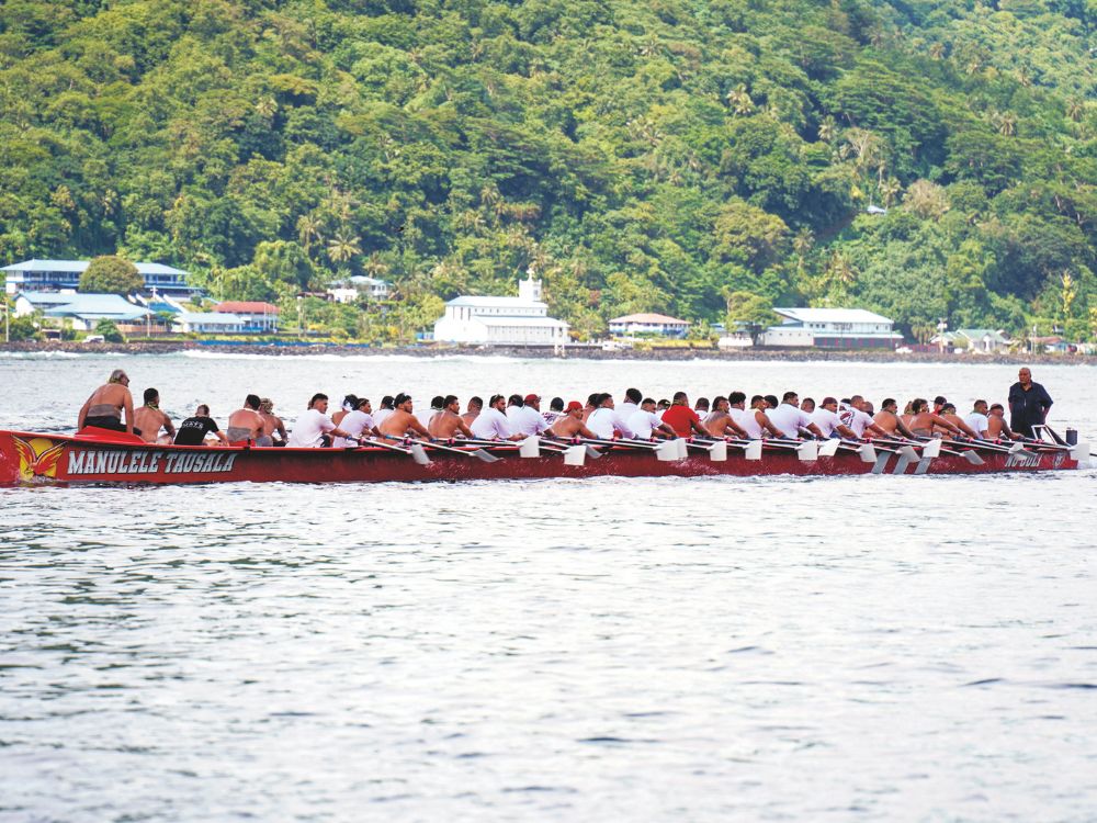 Manulele Tausala on the water.