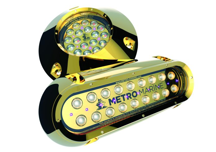 Metro Marine Lighting F-Series Full Spectrum Underwater Lights // Supplied Metro Marine Lighting F-Series Full Spectrum Underwater Lights // Supplied