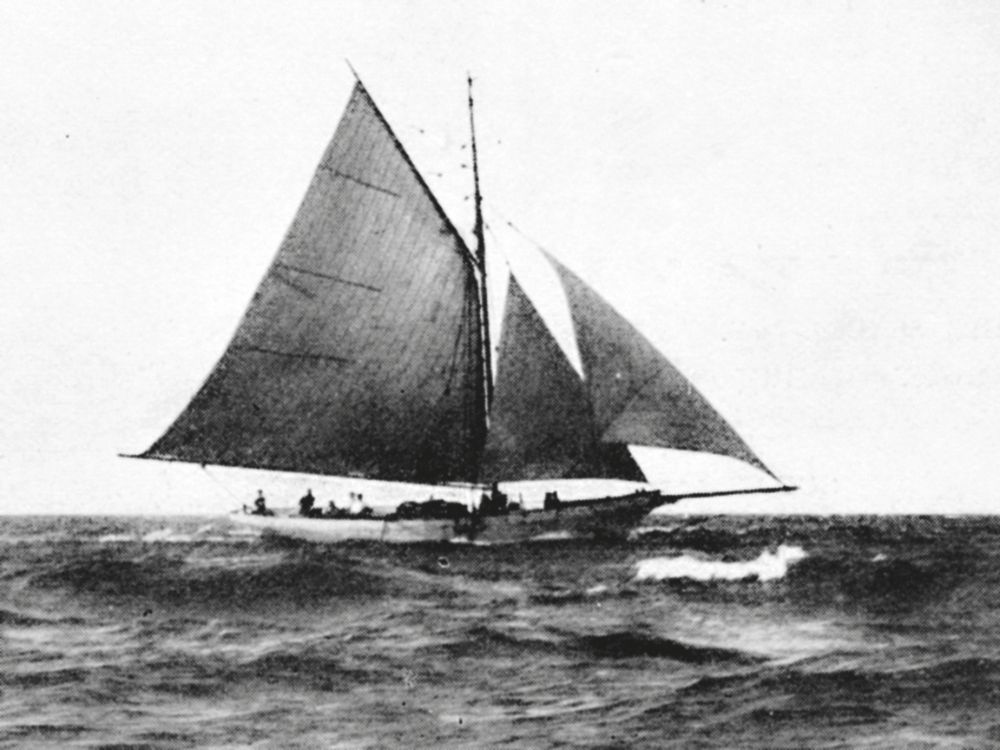 W.F. Vereker Bindon’s yacht Maritana at sea. // Supplied