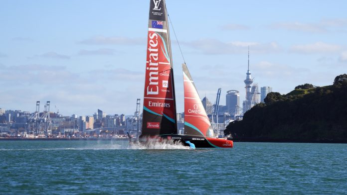 Chasing Frost and Firepower: Emirates Team New Zealand return to Auckland Waters
