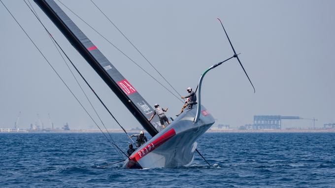 Near Capsize In Cagliari For Luna Rossa