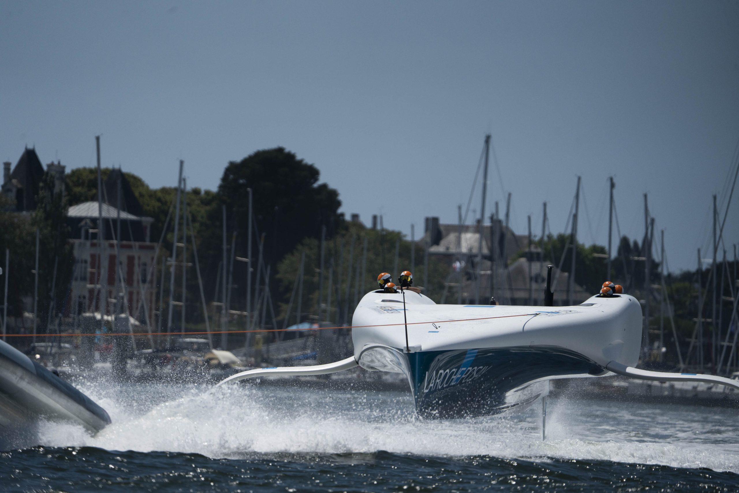 The French Ac75, The La Roche-Posay Racing Team, Unveils Its New Livery And Sails Again From Lorient