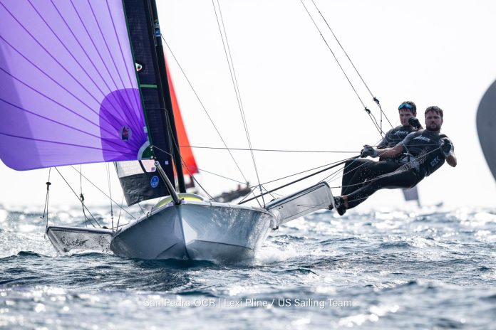 2026-olympic-classes-regatta-day-4-new-zealand-49er-team-mat 2026 Olympic Classes Regatta, Day 4: New Zealand 49er team Mattias Coutts and Oscar Gunn climb to second as medal series looms