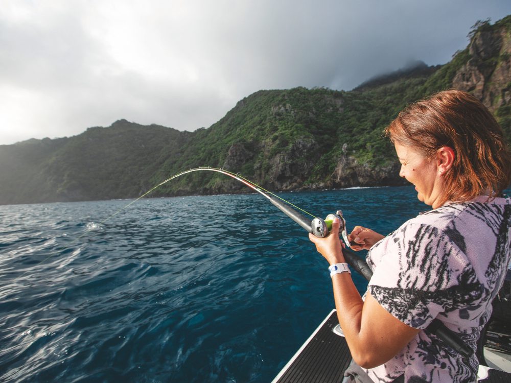 A bit of coastal shelter means good fishing can continue at anchor! // Supplied