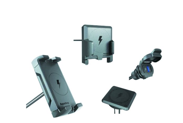 Aqua Amp 500 Series 25W Vertical Clamping Arm Mount // Supplied
