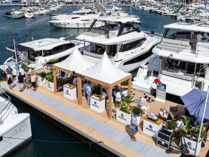 Aquila at the Cannes Yachting Festival. // Courtesy Aquila Boats