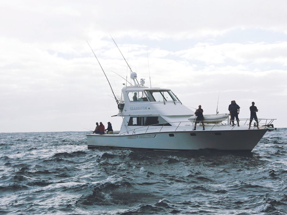 Offshore fishing is more commonly undertaken in larger, more seaworthy vessels.