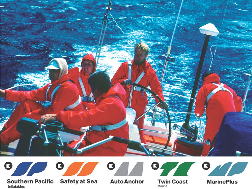 The late Keith Chapman steering Ceramco in the Southern Ocean.