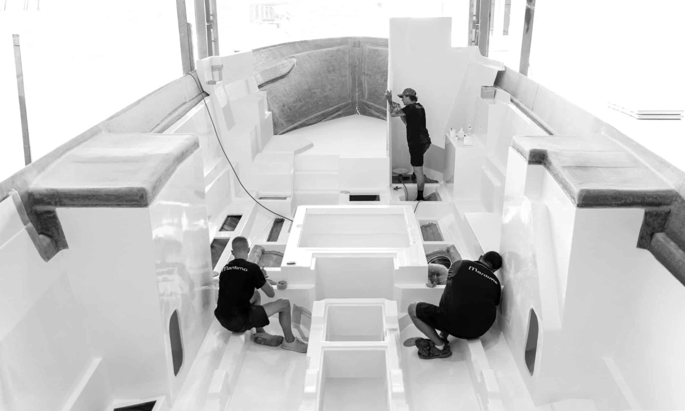 Lamination | The Art, Precision and Craftsmanship Behind Every Maritimo Hull
