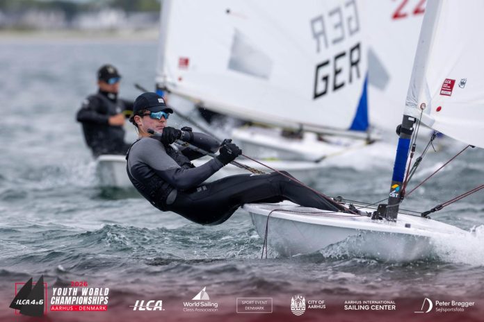 2026 ILCA 6 Youth World Championship, Day 2: New Zealand's Chloe Turner, Tom Pilkington into top 10 in Aarhus, Denmark