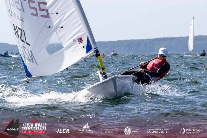 2026 ILCA 6 Youth World Championship: New Zealand's Chloe Turner holds podium position, Tom Pilkington leads charge in boys' fleet after opening gold fleet races