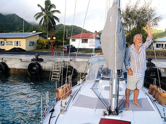 Geoff, Steve’s old man and crew from Tahiti to Tonga.