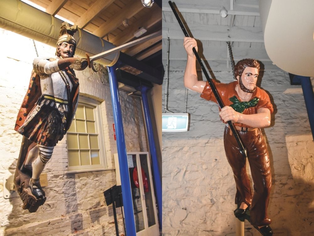 Fearsome effigies designed to strike terror in enemies.